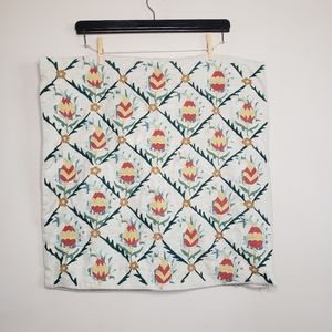 Pottery barn embroidered throw pillow case